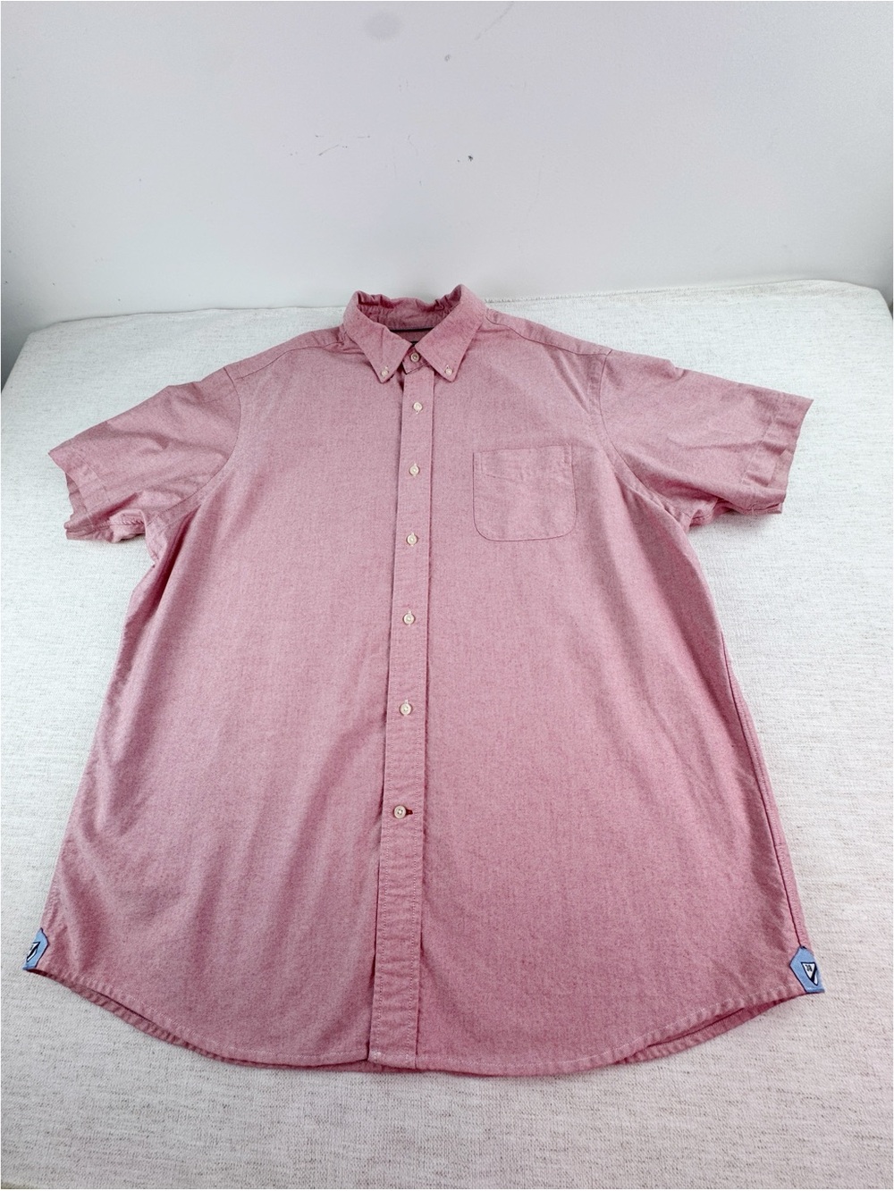 Cremieux Men's size XL Short Sleeve Button-Down Oxford shirt classic fit